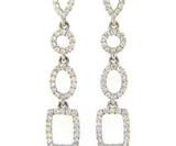 New Odelia 1.03ctw Diamond Mixed Shape Dangle Earrings in 18K
