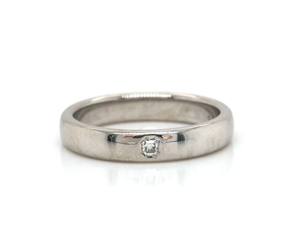 Tiffany & Co. Lucida Single Radiant Diamond Wedding Band Ring in Platinum