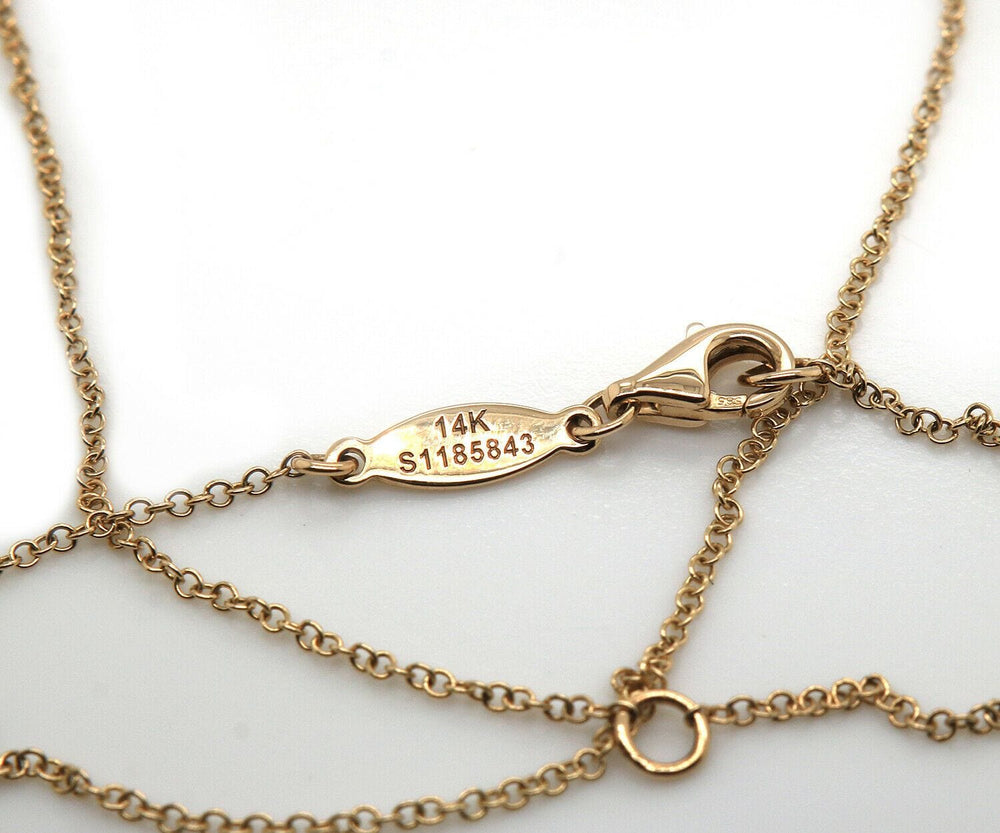 New Gabriel & Co. Curved Bar Multi Strand Fringe Necklace in 14K