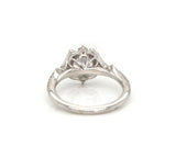 New Gabriel & Co. 0.35ctw Diamond Scalloped Halo Semi Mount Ring in 14K