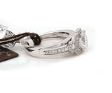 0.75 CTW Frederic Sage Diamond Split Shank Halo Semi Mount Ring In 14K