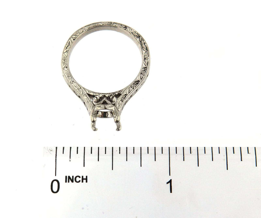 Martin Flyer Semi Mount Diamond Ring in Platinum