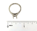 Martin Flyer Semi Mount Diamond Ring in Platinum