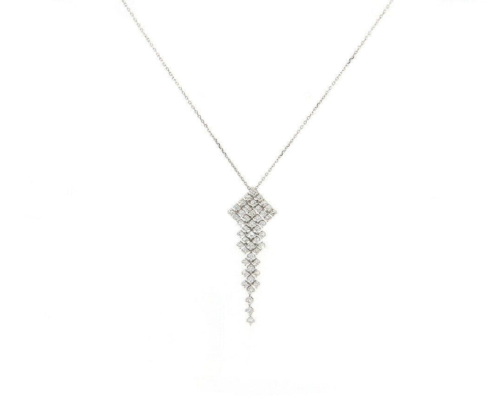 New 0.64ctw Diamond Floating Kite Pendant Necklace in 14K