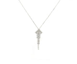 New 0.64ctw Diamond Floating Kite Pendant Necklace in 14K