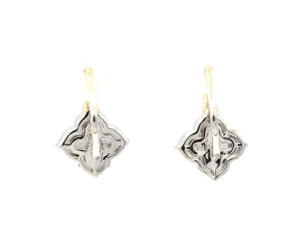 New Frederic Sage 1.02ctw Diamond Fleur D’Amour Earrings in 14K
