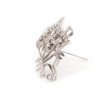 0.35ctw Diamond Butterfly Brooch Pendant in 14K