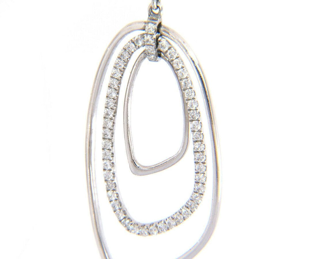 New Frederic Sage Diamond Layered Dangle Earrings in 14K