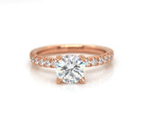 New Gabriel & Co. 0.54ctw Diamond Straight Semi Mount Ring in 14K