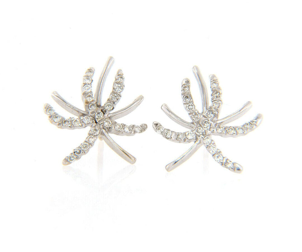 New 0.48ctw Diamond Spray Stud Earrings in 14K
