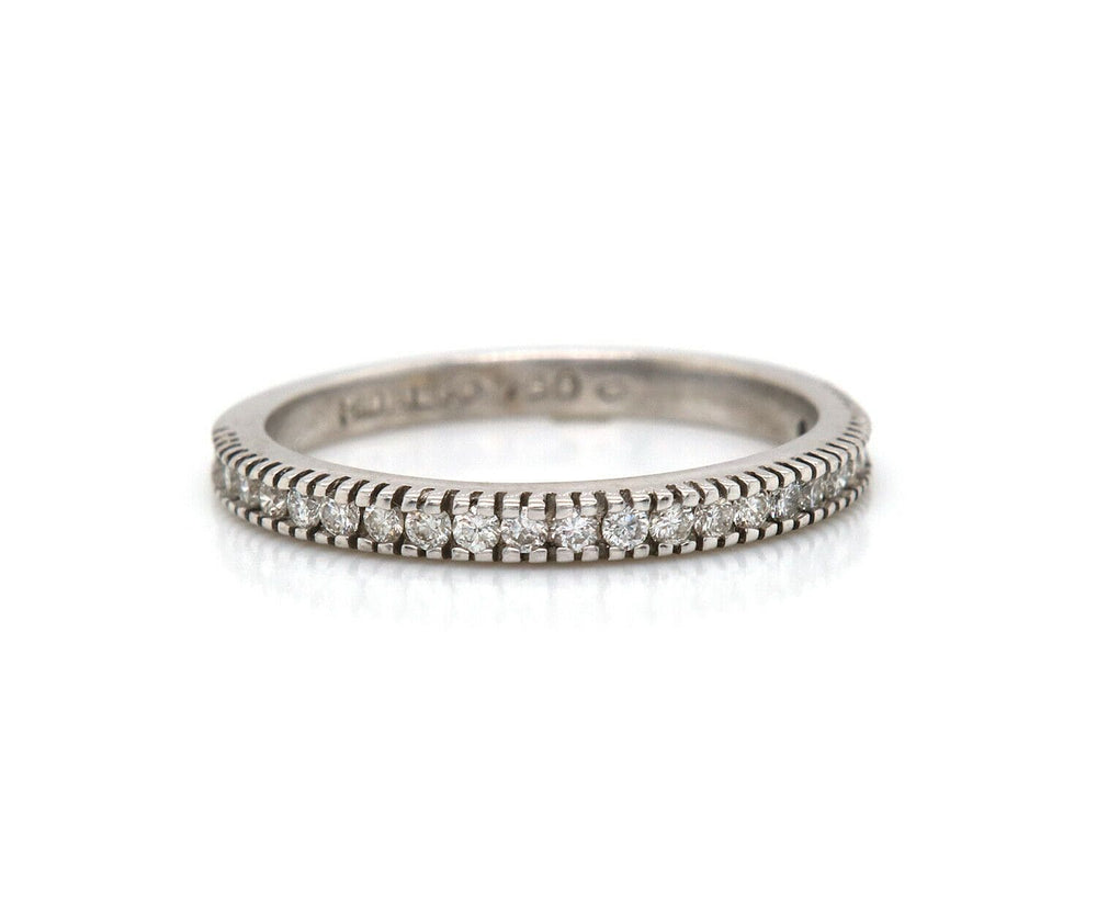 Hidalgo 0.45ctw Diamond Milgrain Wedding Band Ring in 18K