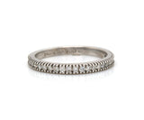 Hidalgo 0.45ctw Diamond Milgrain Wedding Band Ring in 18K