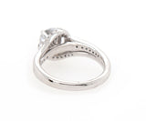 Gabriel & Co. 1.42ctw Round Diamond Halo Swirl Engagement Ring in 14K