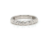 New Gabriel & Co. Pyramid Stud Band Ring in 14K