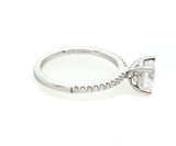 New Gabriel & Co. 0.15ctw Diamond Amata Classic Straight Semi Mount Ring in 14K