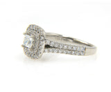 Vera Wang 1.50ctw Princess Diamond Double Frame Engagement Ring in 14K