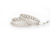 New 1.36ctw Diamond Curb Link Style Hoop Earrings in 14K