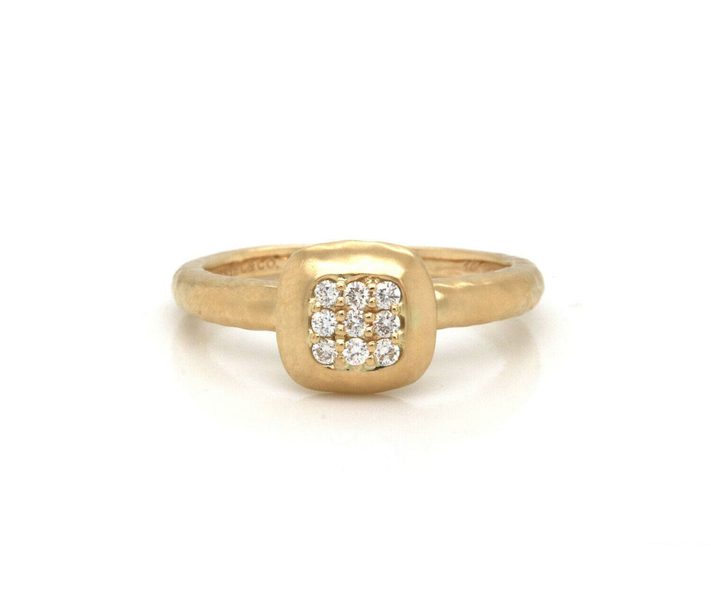 New Gabriel & Co. 0.09ctw Pave Diamond Ring in 14K