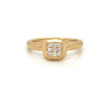 New Gabriel & Co. 0.09ctw Pave Diamond Ring in 14K