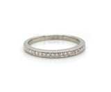 New 0.15ctw Diamond Milgrain Wedding Band Ring in 14K