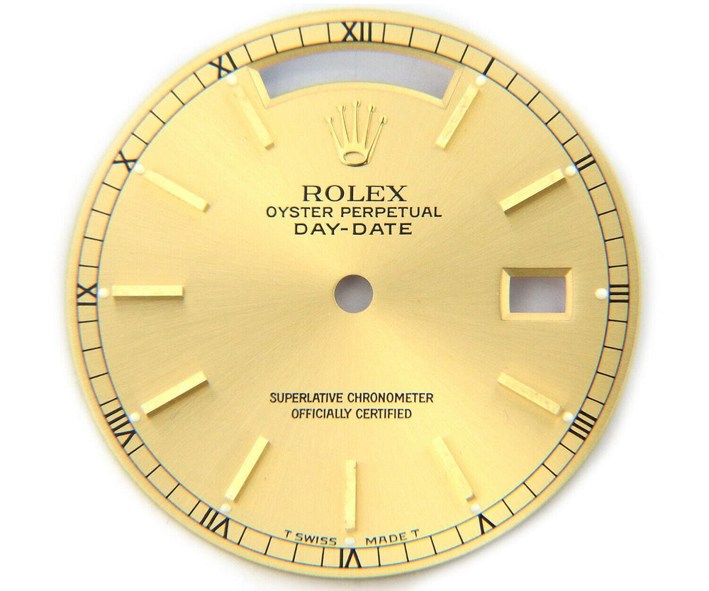 Rolex Day-Date Dial in 14K Yellow Gold, 28mm
