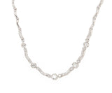 2.00ctw Diamond Bezel Set Graduated Station Necklace in 18K