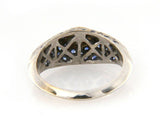 0.50ctw Sapphire and 0.15ctw Diamond Ring in 18K