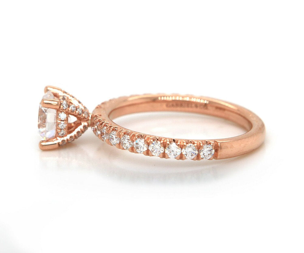 New Gabriel & Co. 0.54ctw Diamond Straight Semi Mount Ring in 14K