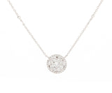 1.33ctw Round Diamond Cluster Pendant Necklace in 14K