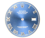 Rolex Blue Datejust Dial in Stainless Steel, 28mm