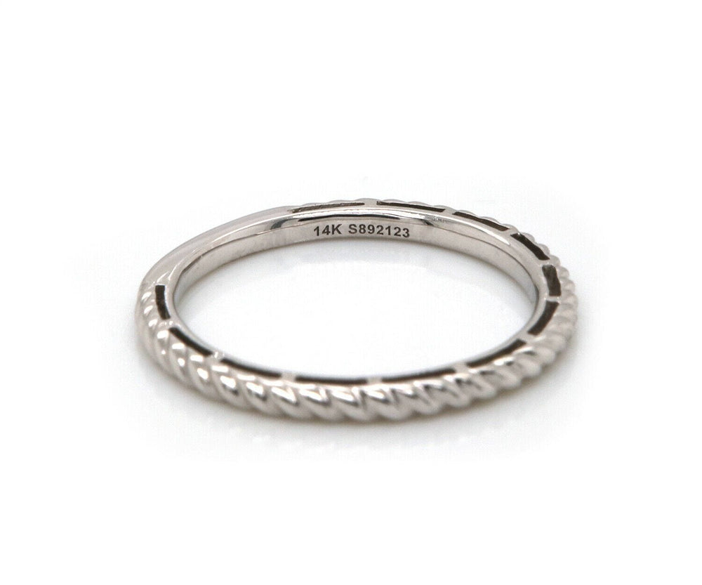 New Gabriel & Co. Twisted Rope Stackable Band Ring in 14K