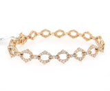 New 4.00ctw Diamond Open Link Bracelet in 14K