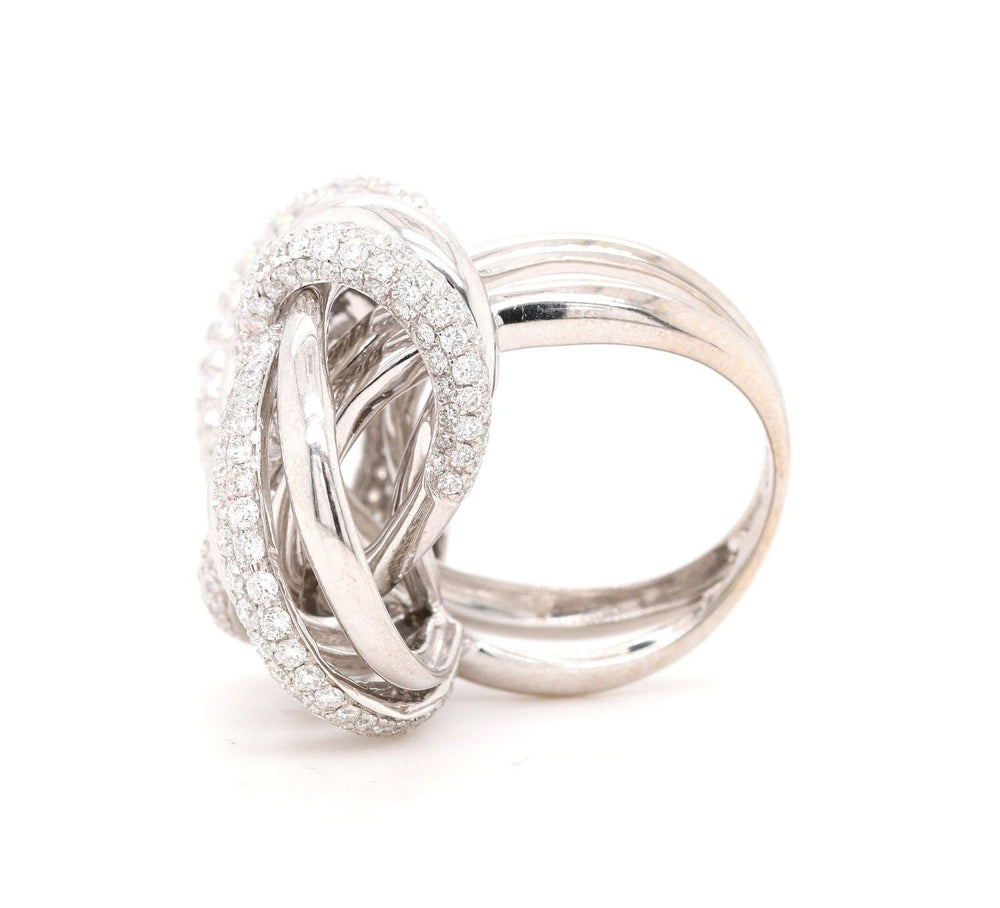 Odelia 3.00ctw Diamond Multi Swirl Cocktail Ring in 18K