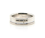 Gents Christian Bernard Groove  Wedding Band