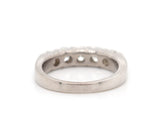 New 1.37ctw Round Diamond Shared Prong Five Stone Band Ring in 14K