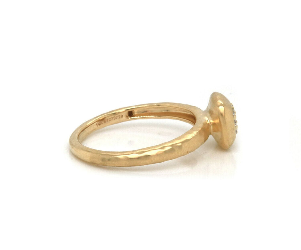 New Gabriel & Co. 0.09ctw Pave Diamond Ring in 14K