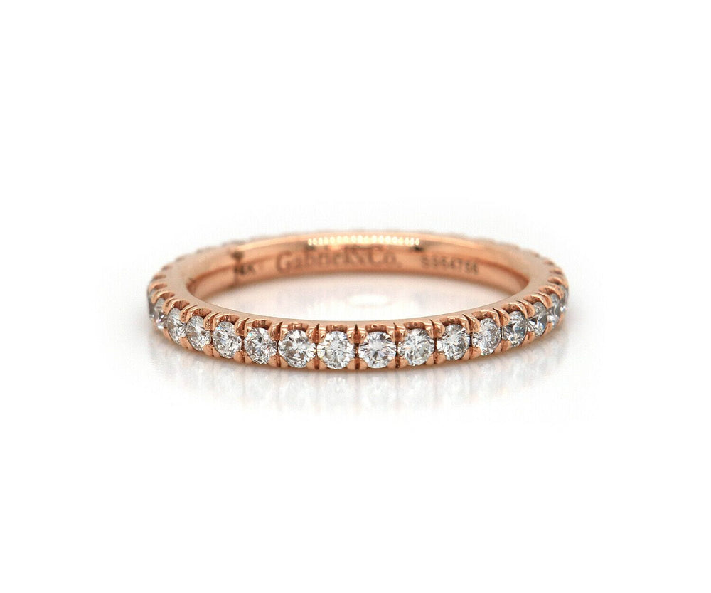 New Gabriel & Co. 0.75ctw Diamond Eternity Band Ring in 14K