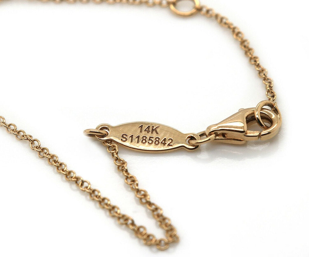 New Gabriel & Co. Curved Bar Multi Strand Fringe Necklace in 14K