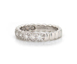New Gabriel & Co. Straight Scalloped Diamond Anniversary Band Ring in 14K