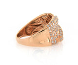 New 3.00ctw Diamond Multi Row Crossover Ring in 18K