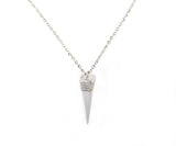 New 0.16ctw Diamond Sharp Nail Pendant Necklace in 18K