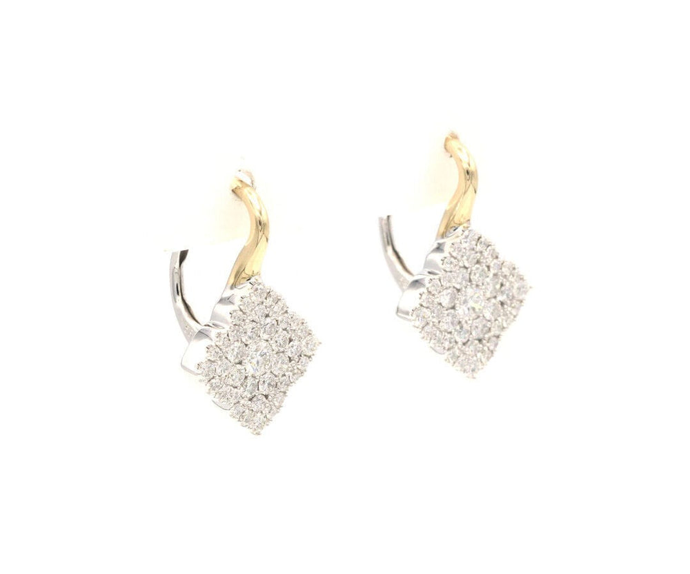 New Frederic Sage 1.02ctw Diamond Fleur D’Amour Earrings in 14K