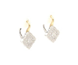 New Frederic Sage 1.02ctw Diamond Fleur D’Amour Earrings in 14K