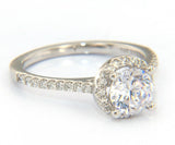 New Gabriel & Co. Diamond Halo Semi Mount Ring in 14K