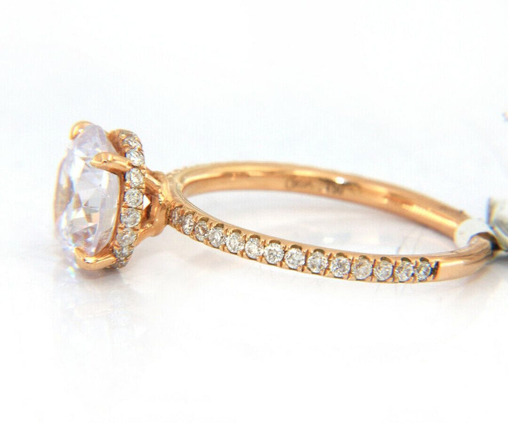 New Odelia 0.32ctw Diamond Under Prong Semi Mount Ring in 18K