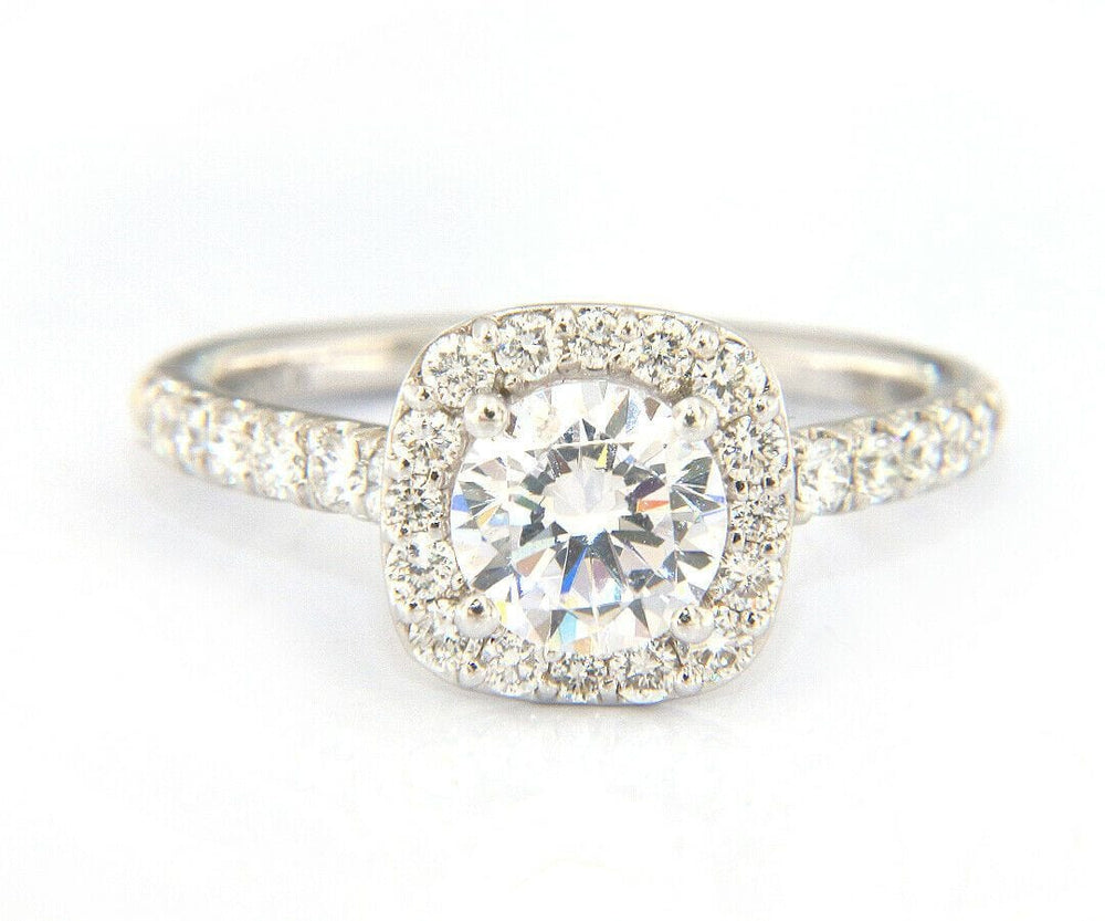 New Gabriel & Co. Diamond Halo Semi Mount Ring in 14kt