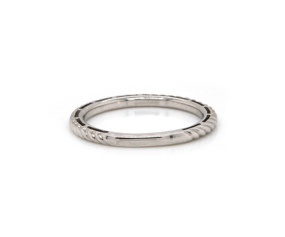 New Gabriel & Co. Twisted Rope Stackable Band Ring in 14K