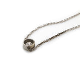 0.43ct Diamond Bezel Set Solitaire Necklace in 14K