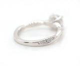 New Gabriel & Co. 0.16ctw Diamond Twist Semi Mount Ring in 14K