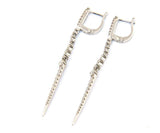 Dazzling Gabriel & Co 0.94 CTW Diamond Dangle Earrings in 14K, New